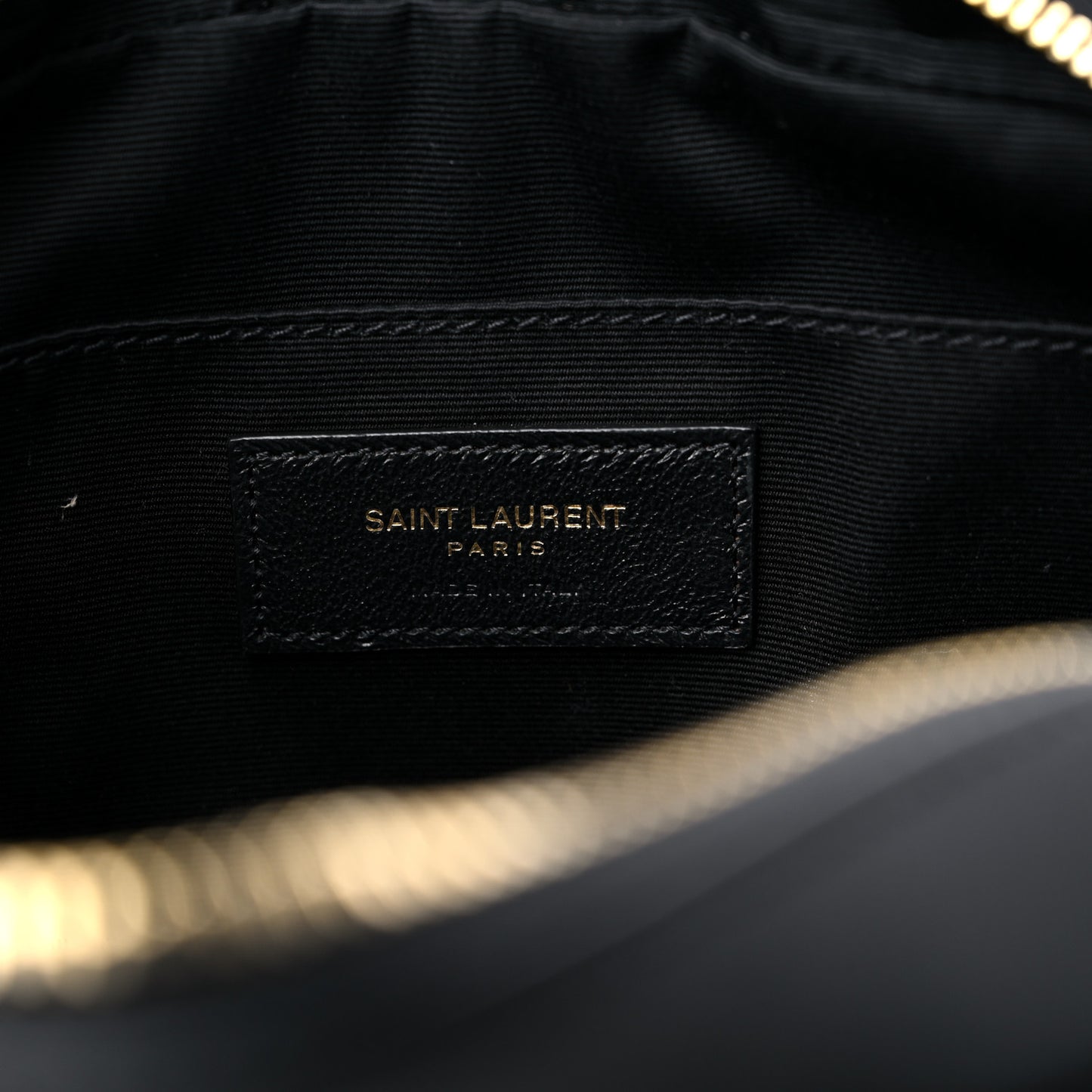 Calfskin Matelasse Monogram Lou Camera Bag Black