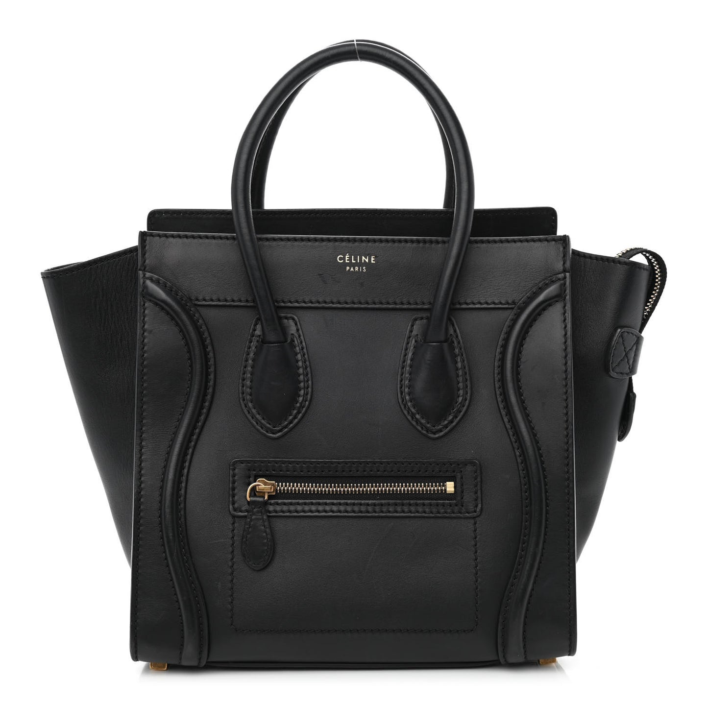 Smooth Calfskin Micro Luggage Black