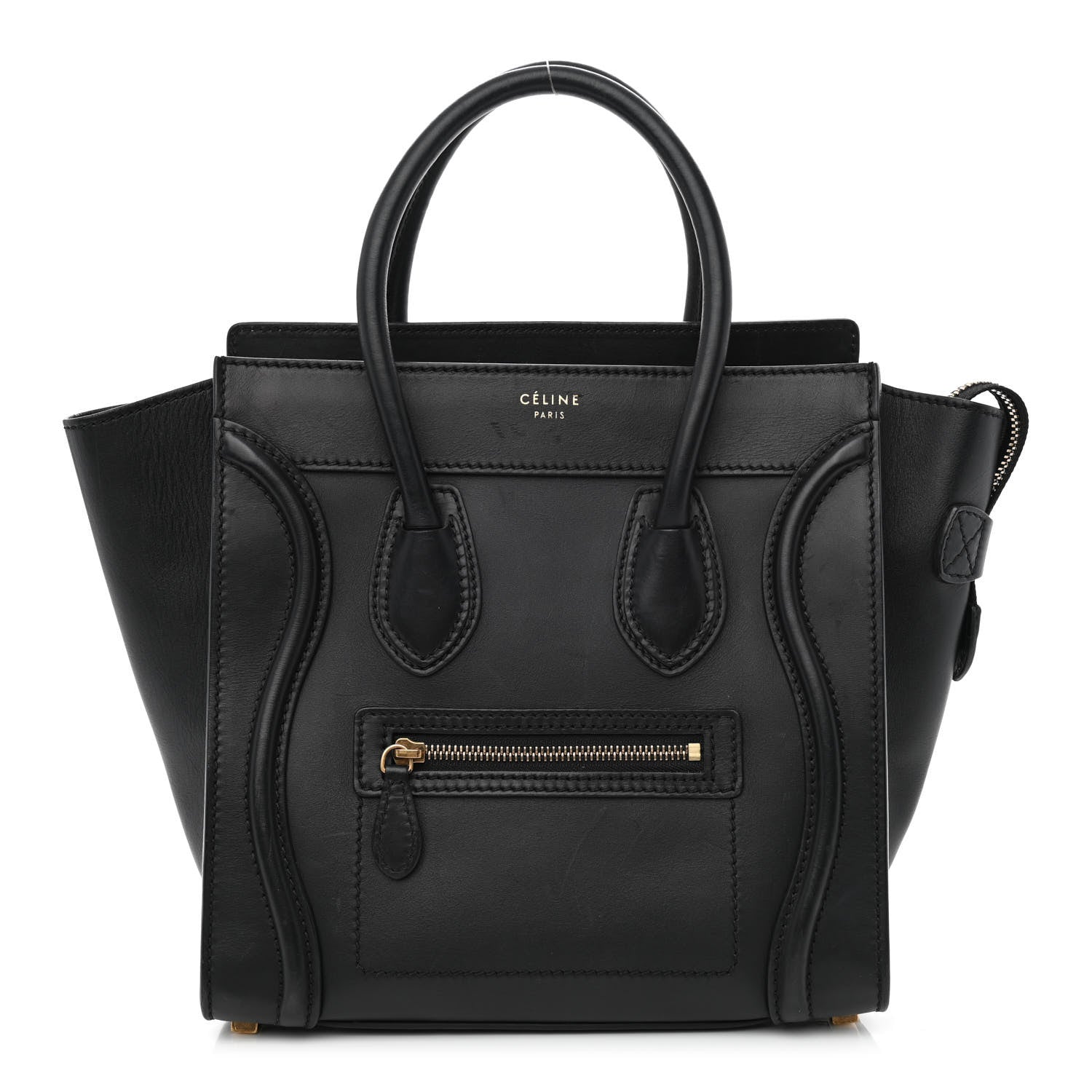 Celine Smooth Calfskin Micro Luggage Black 1 of 11