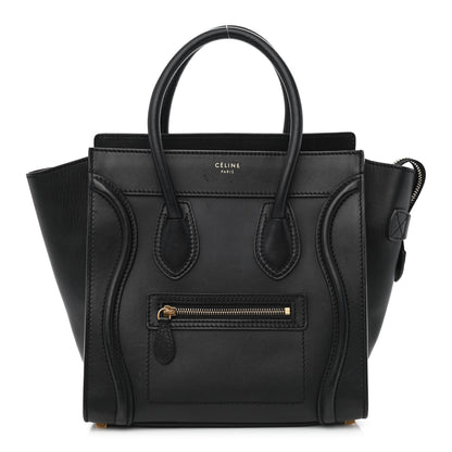 Celine Smooth Calfskin Micro Luggage Black 1 of 11
