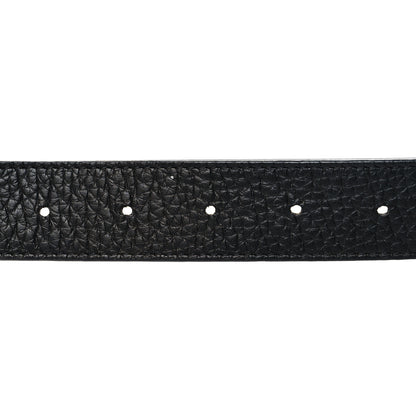 Louis Vuitton Taurillon Calfskin 30mm LV Initiales Reversible Belt 80 32 Black 3 of 6