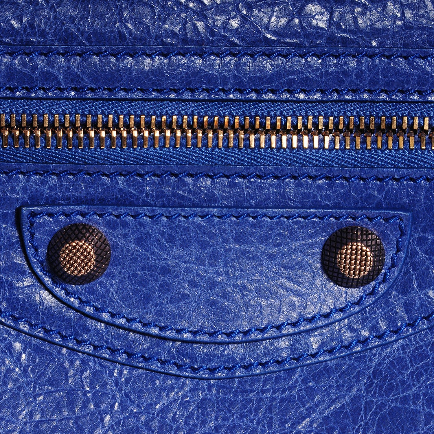 Balenciaga Agneau Giant 12 Rose Gold Hardware Premier Clutch Bleuette 6 of 11