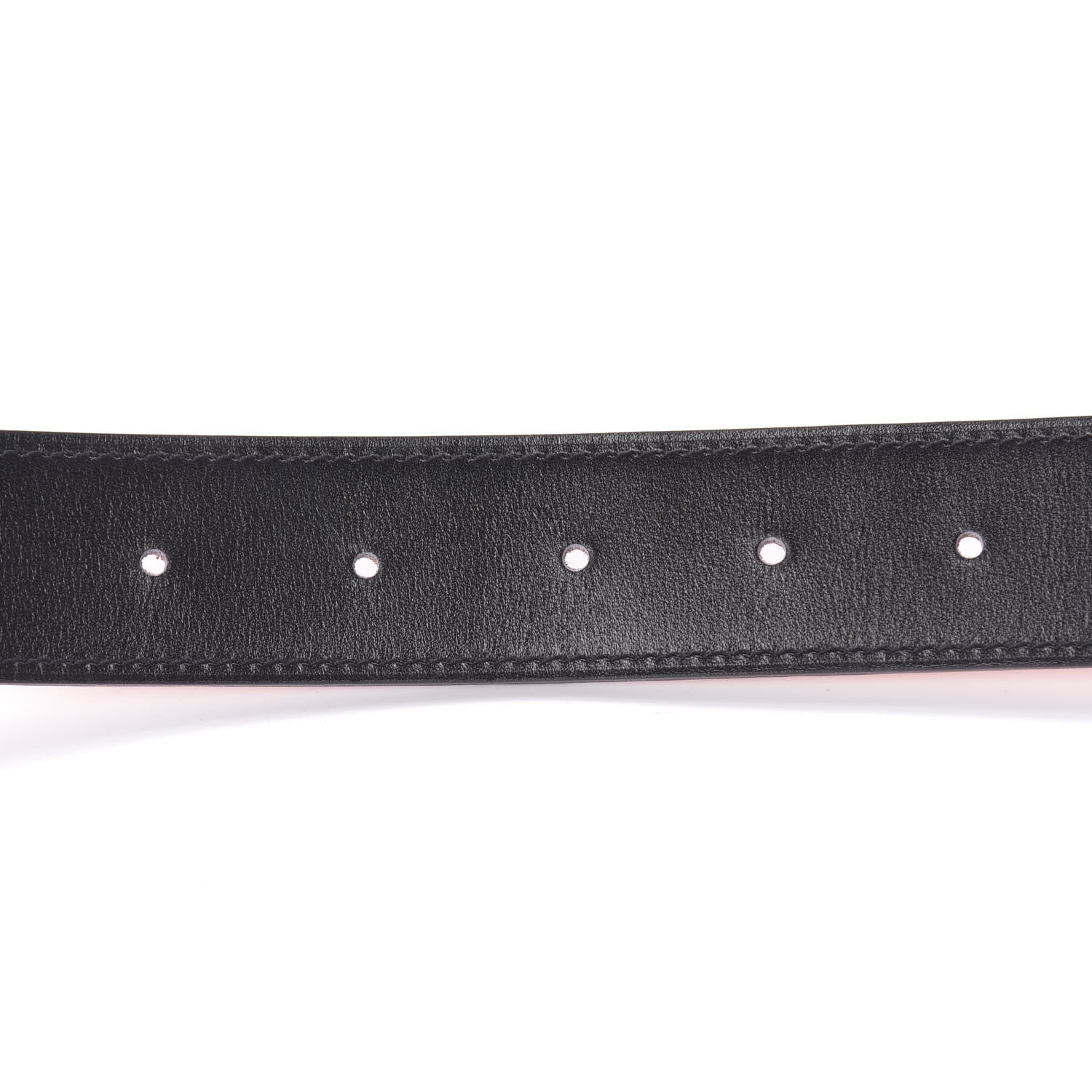 Hermes Box Togo 32mm Guilloche H Belt 85 Black Orange 9 of 11