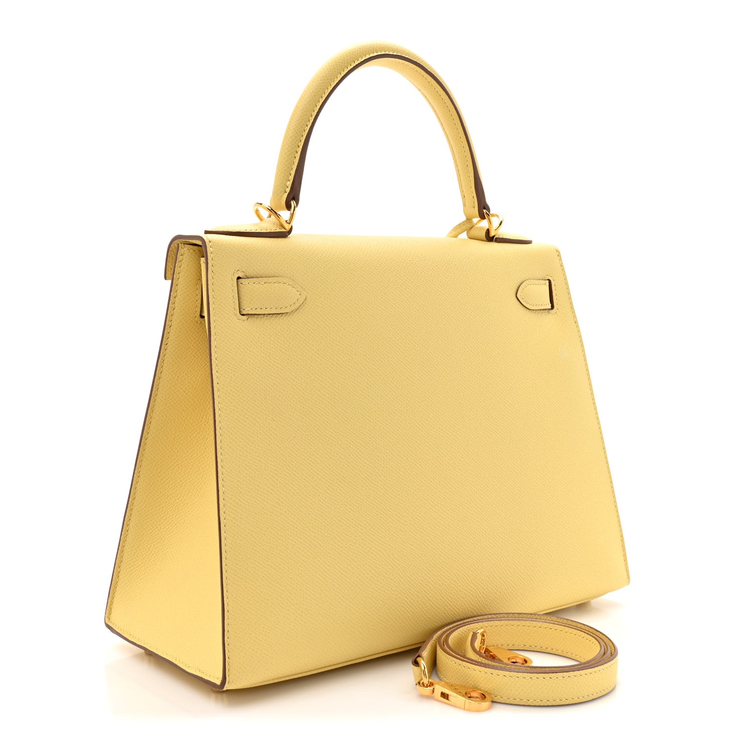 Hermes Epsom Kelly Sellier 28 Jaune Poussin 2 of 9