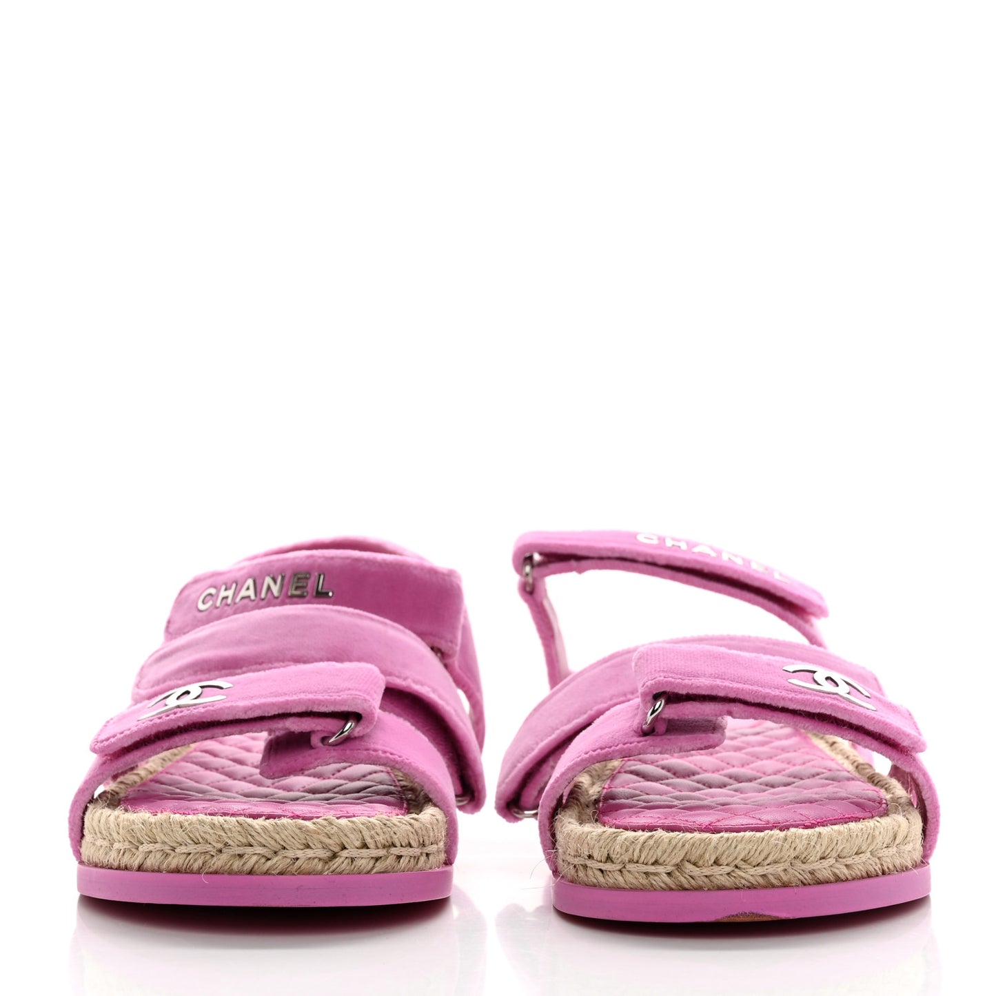 Velvet CC Flat Sandals 41 Pink