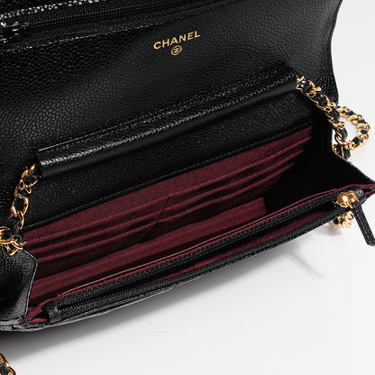 Chanel Caviar Quilted Wallet On Chain WOC Black 5 of 10