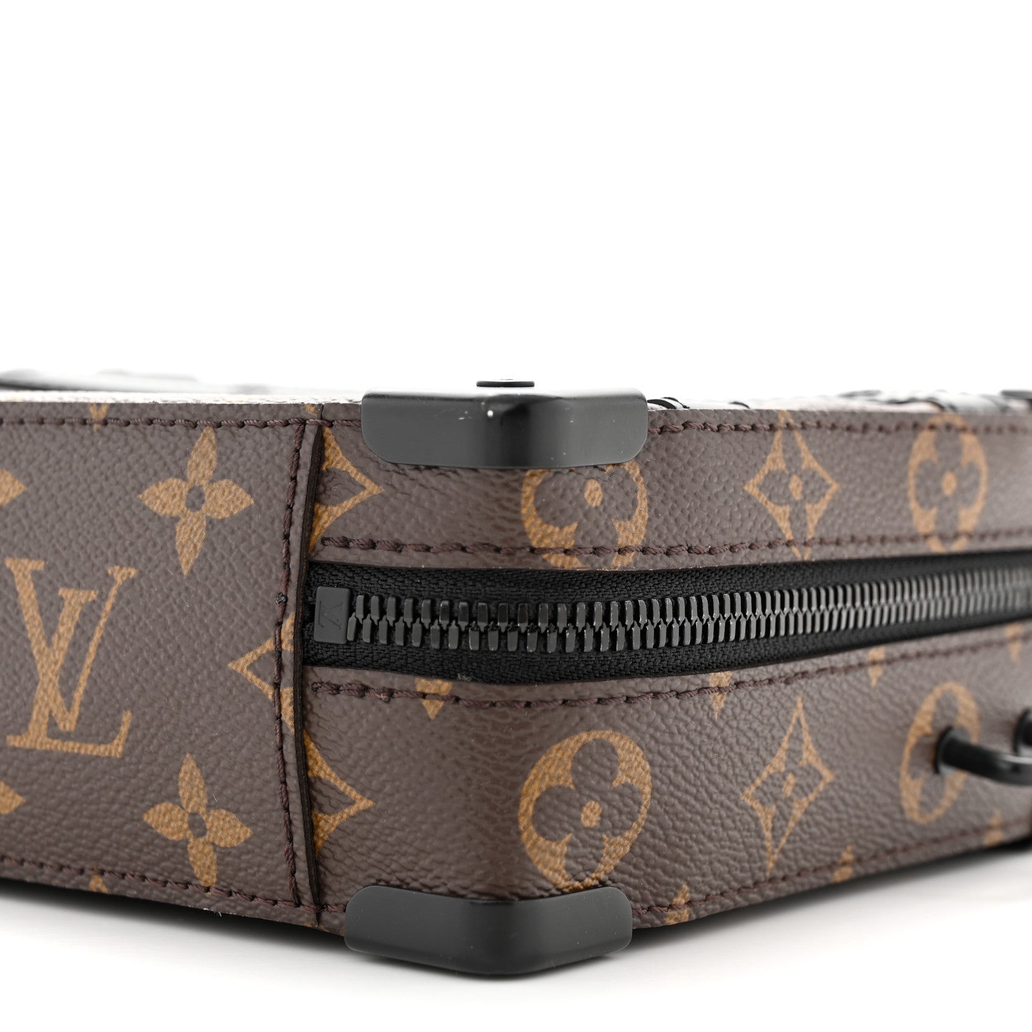 Louis Vuitton Monogram Macassar Handle Soft Trunk Black 9 of 10