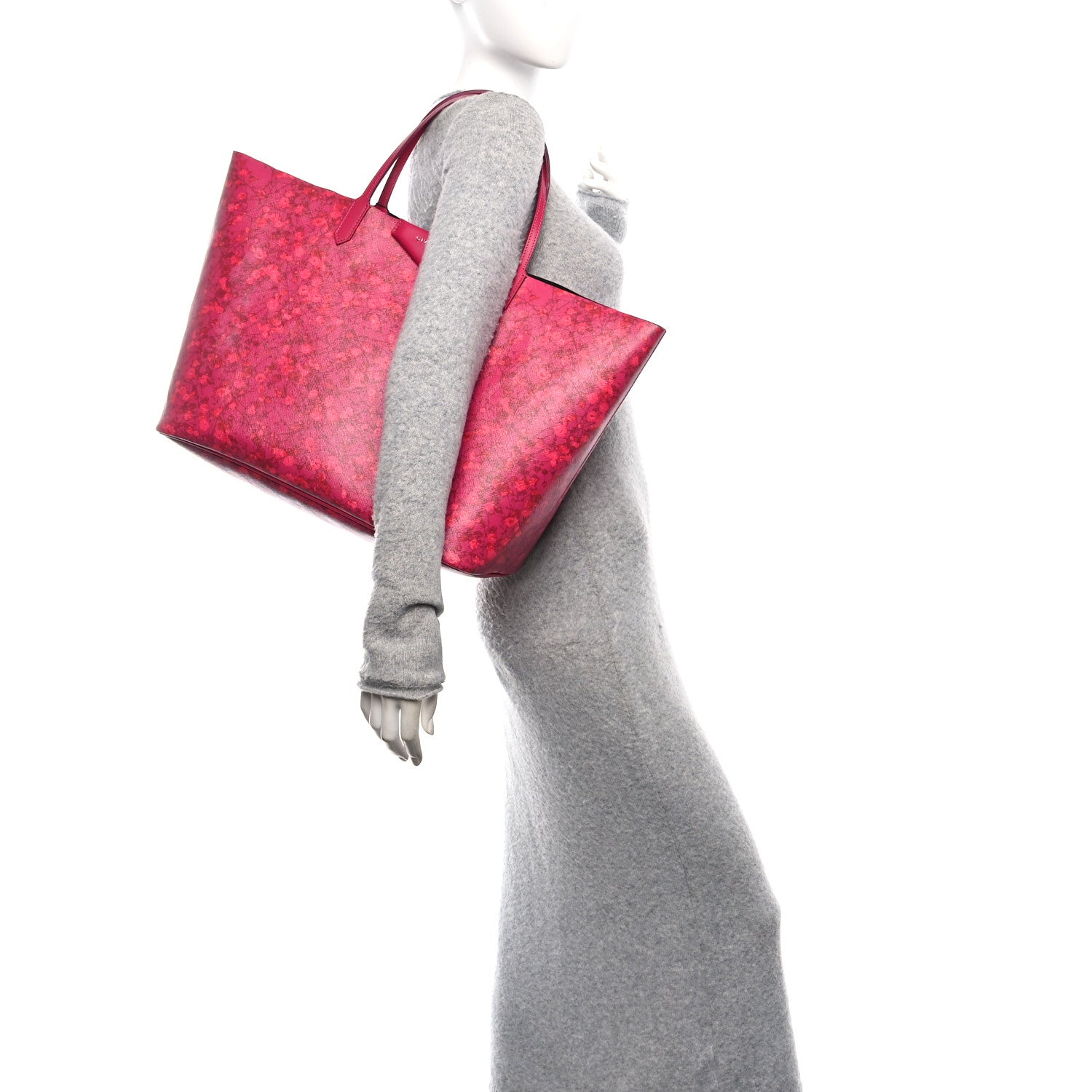 Givenchy Textured Coated Canvas Floral Print Large Antigona Tote Pink 2 of 11