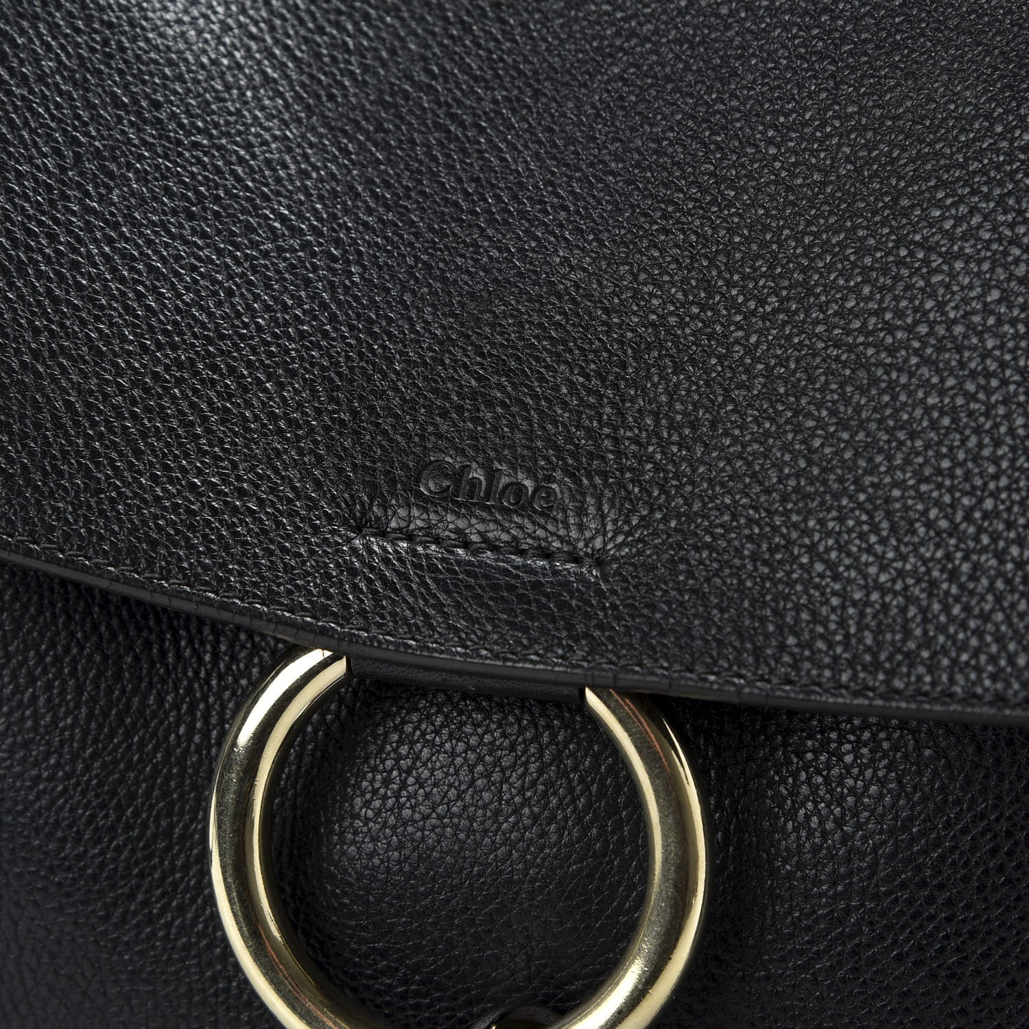 Chloe Calfskin Medium Faye Day Shoulder Bag Black 11 of 11