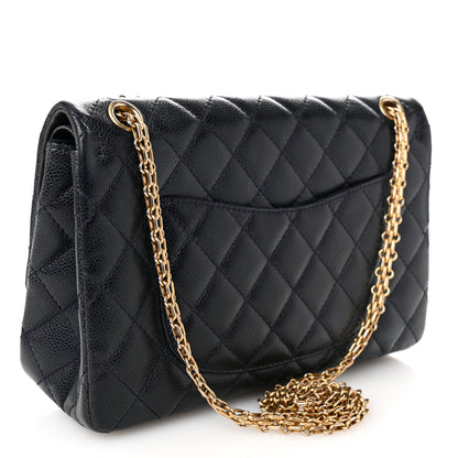 Chanel Caviar Quilted 2.55 Reissue 226 Flap Navy Blue 3 of 12