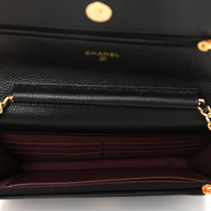 Chanel Caviar Quilted Wallet On Chain WOC Black 5 of 10