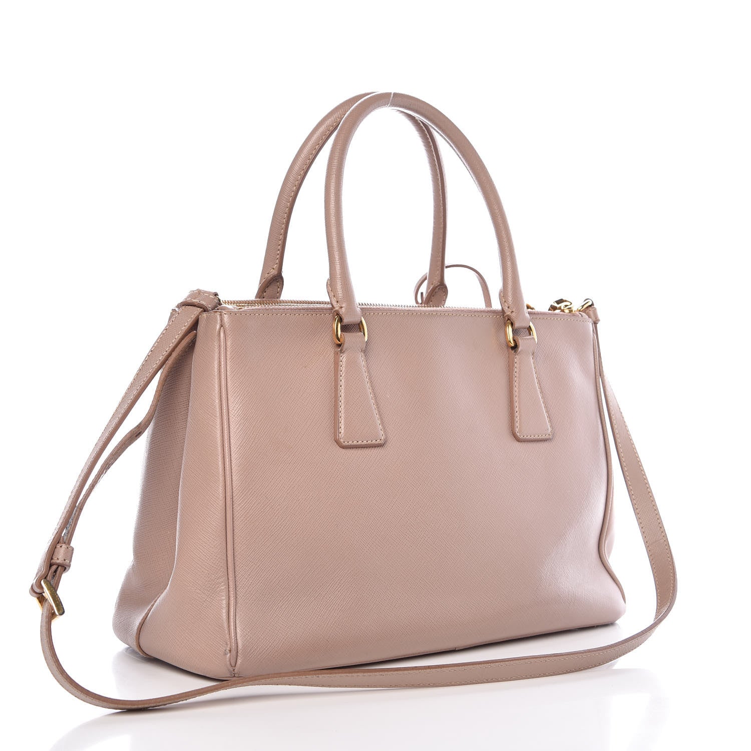Prada Saffiano Small Galleria Double Zip Tote Cammeo 4 of 14