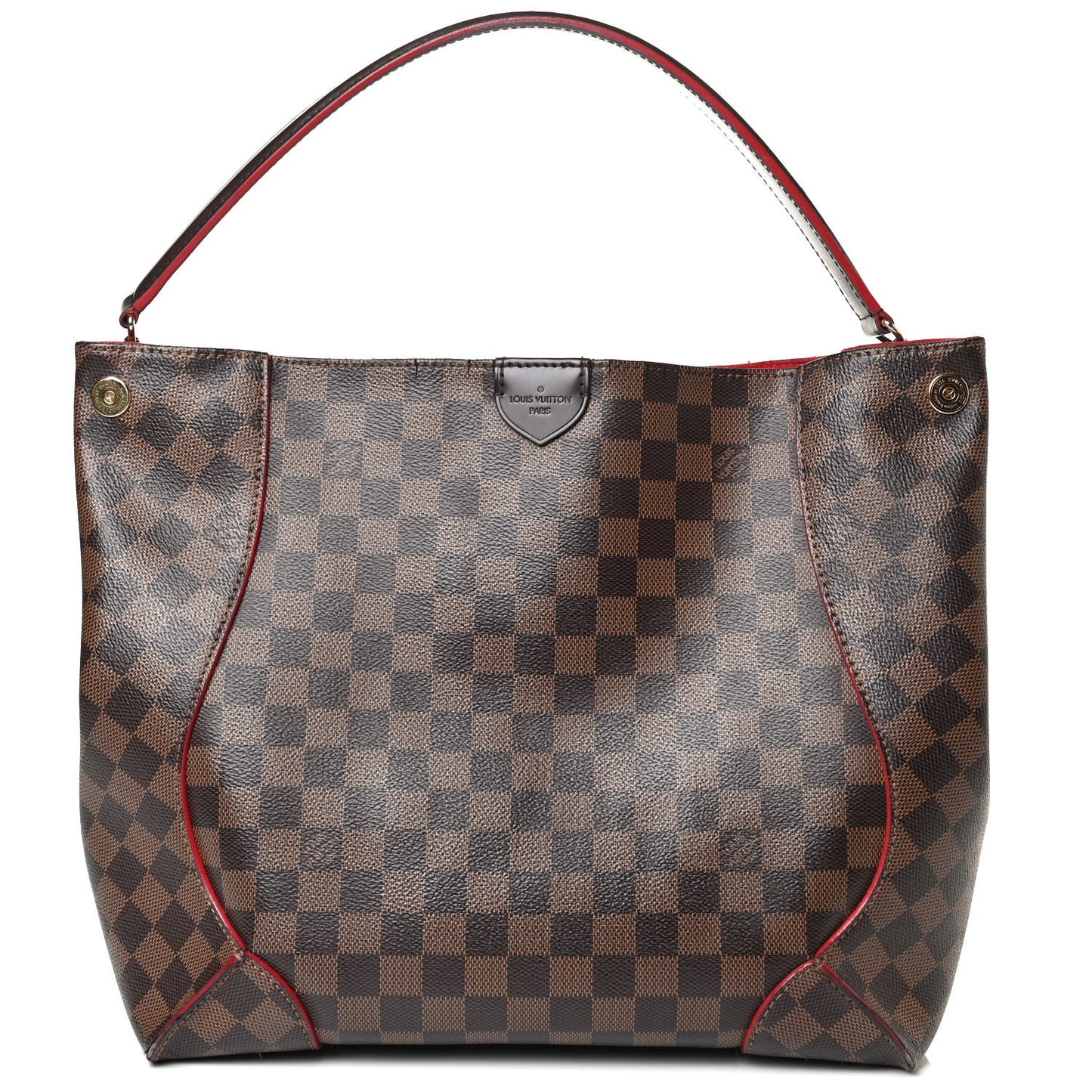 Damier Ebene Caissa Hobo Cherry