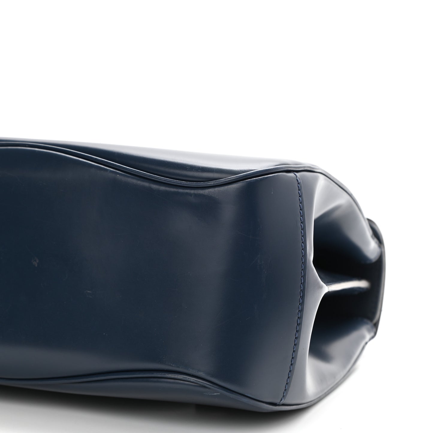 Regent Calfskin Medium Lady Lock Satchel Caspian