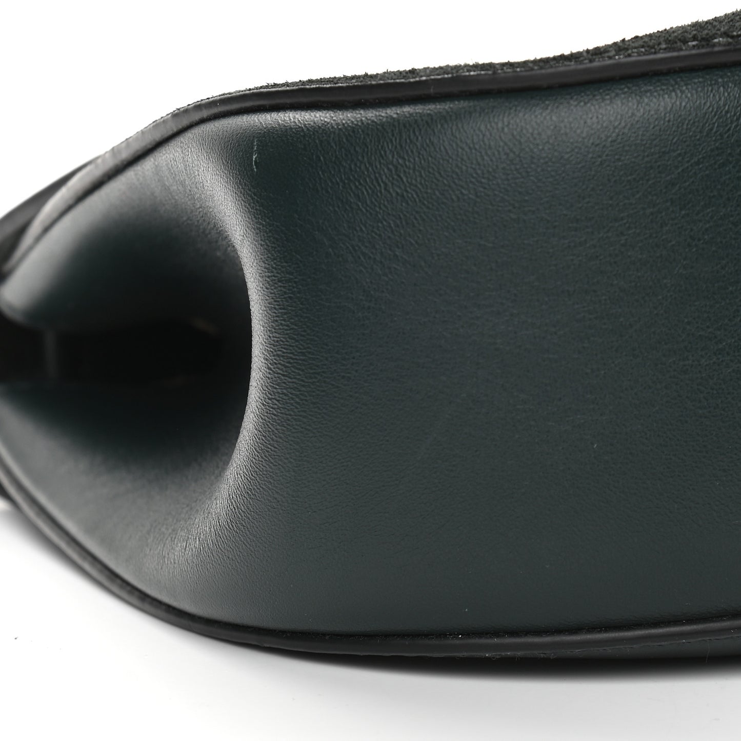 Suede Smooth Calfskin Drew Shoulder Bag Intense Green