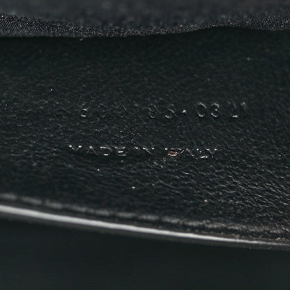 Saint Laurent Grain De Poudre Textured Mixed Matelasse Triquilt Medium Monogram Satchel Black 7 of 11