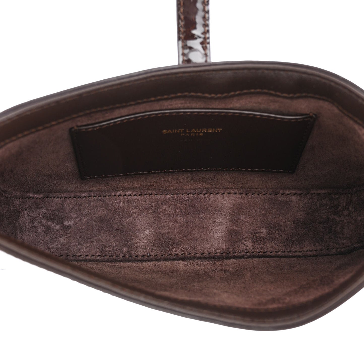 Patent Calfskin Le 5 A 7 Mini Hobo Spicy Chocolate