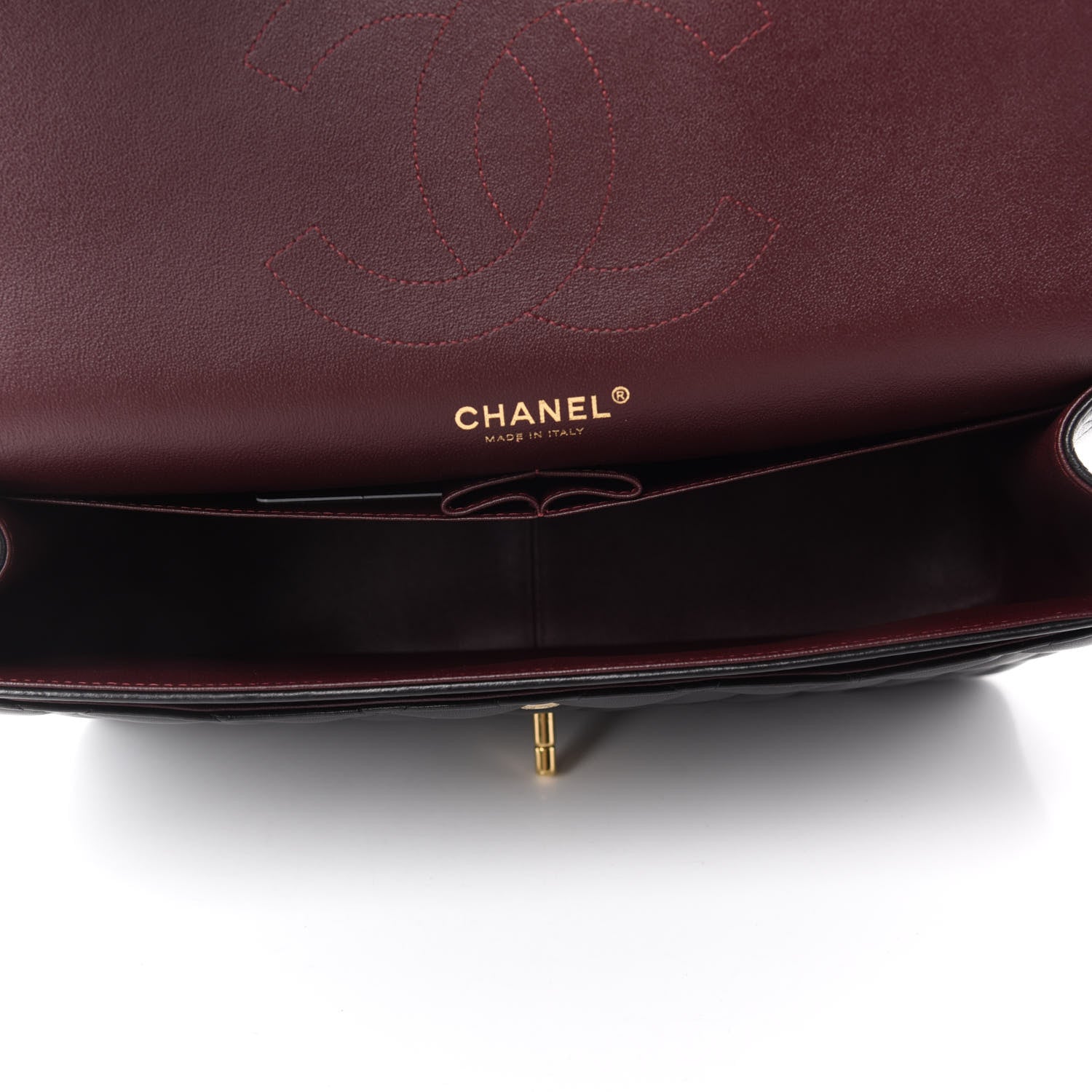 Chanel Lambskin Quilted Jumbo Double Flap Black 6 of 12