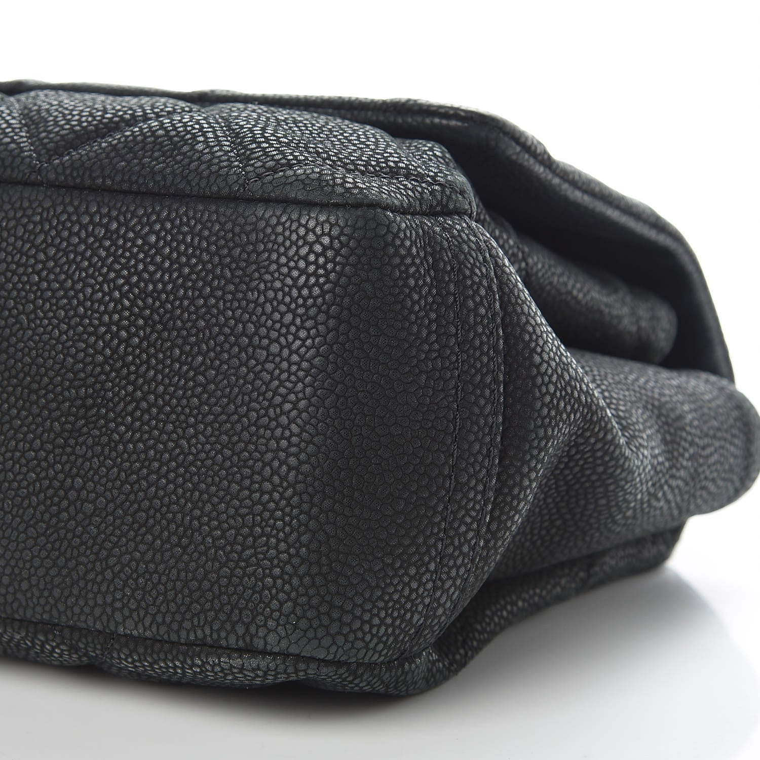 Chanel Iridescent Caviar Quilted Medium Lady Pearly Flap Black 10 of 16