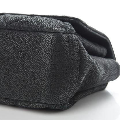 Chanel Iridescent Caviar Quilted Medium Lady Pearly Flap Black 10 of 16