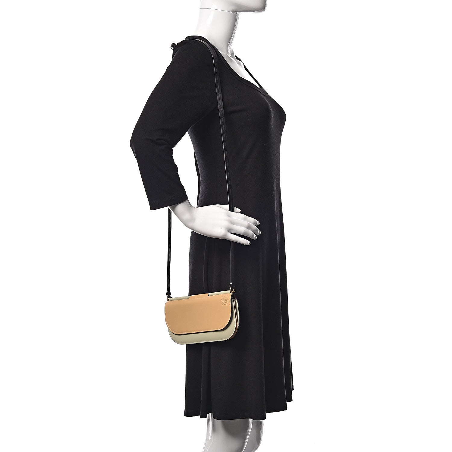 Loewe Smooth Calfskin Gate Pochette Gold Light Olive 2 of 8
