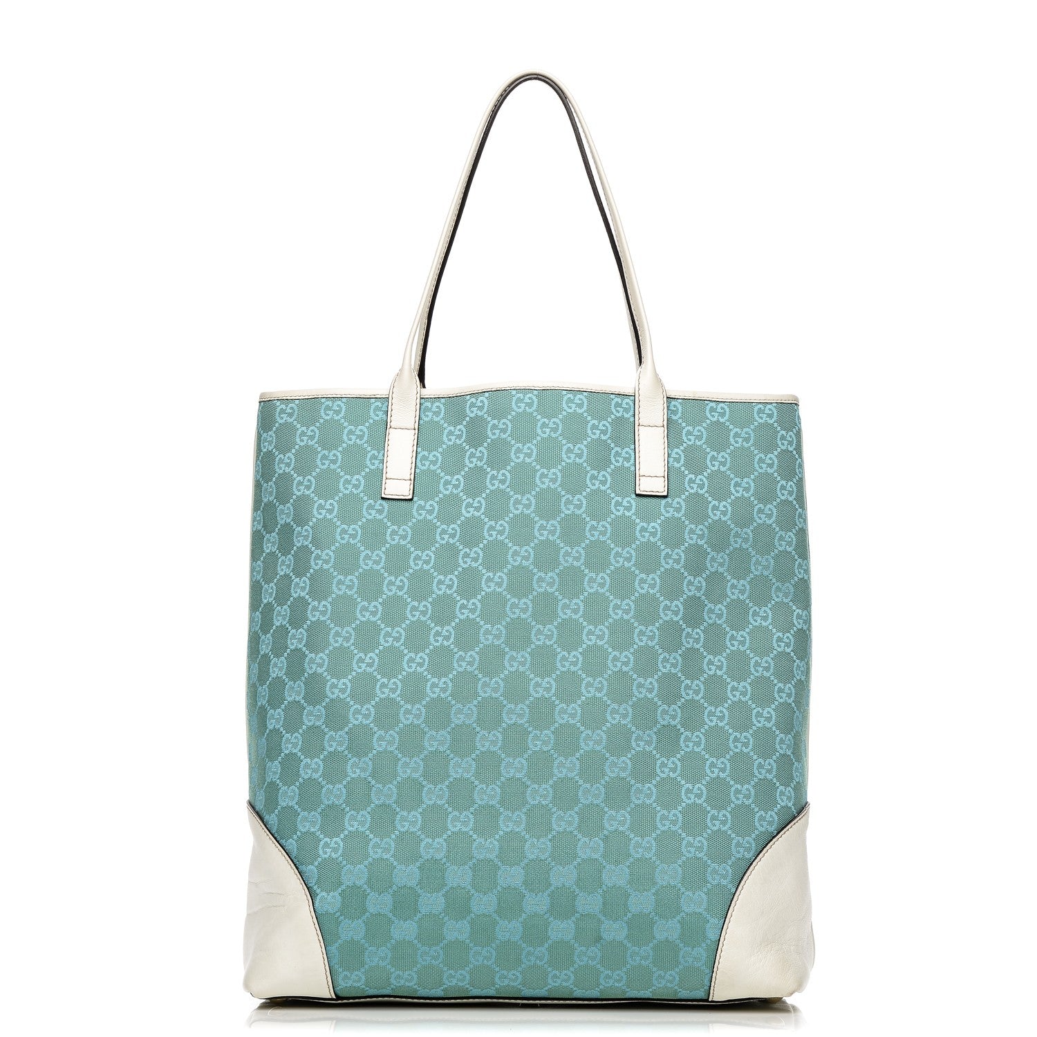 Gucci Monogram Tote Turquoise White 1 of 9