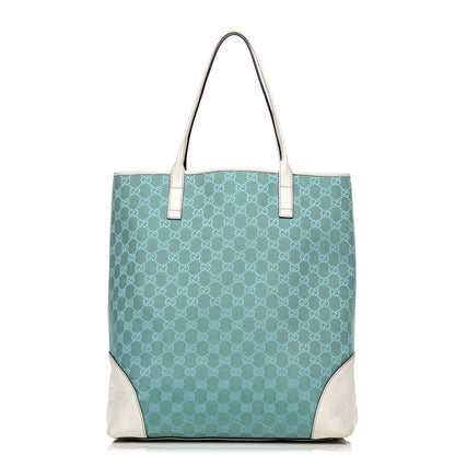 Gucci Monogram Tote Turquoise White 1 of 9