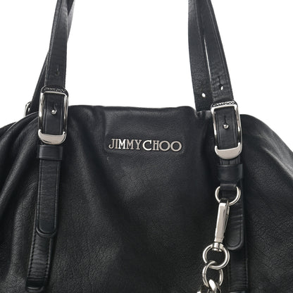 Jimmy Choo Lambskin Chain Embellished Blare Tote Black 10 of 10