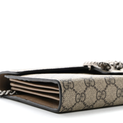 Gucci GG Supreme Monogram Mini Dionysus Chain Wallet Beige Taupe 9 of 12