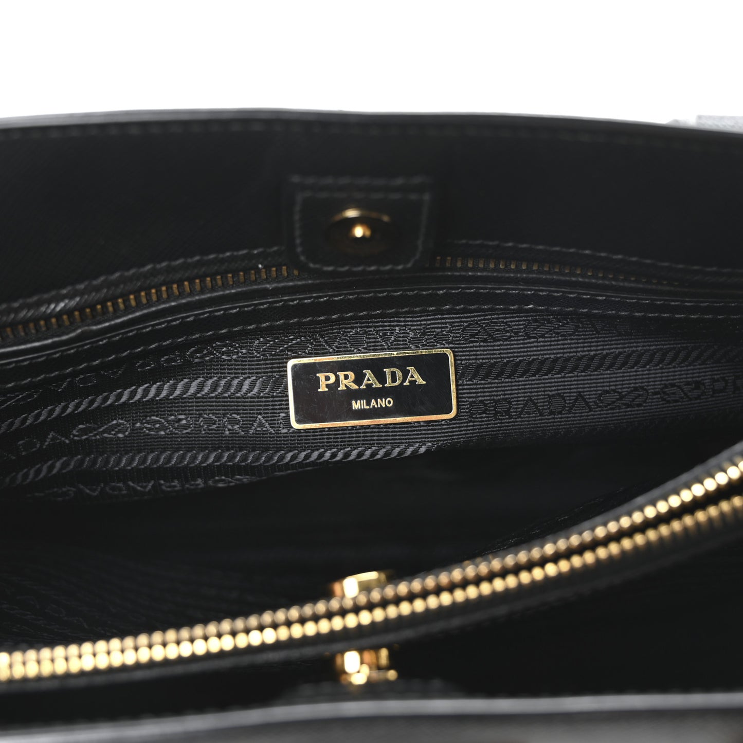 Saffiano Lux Medium Tote Black