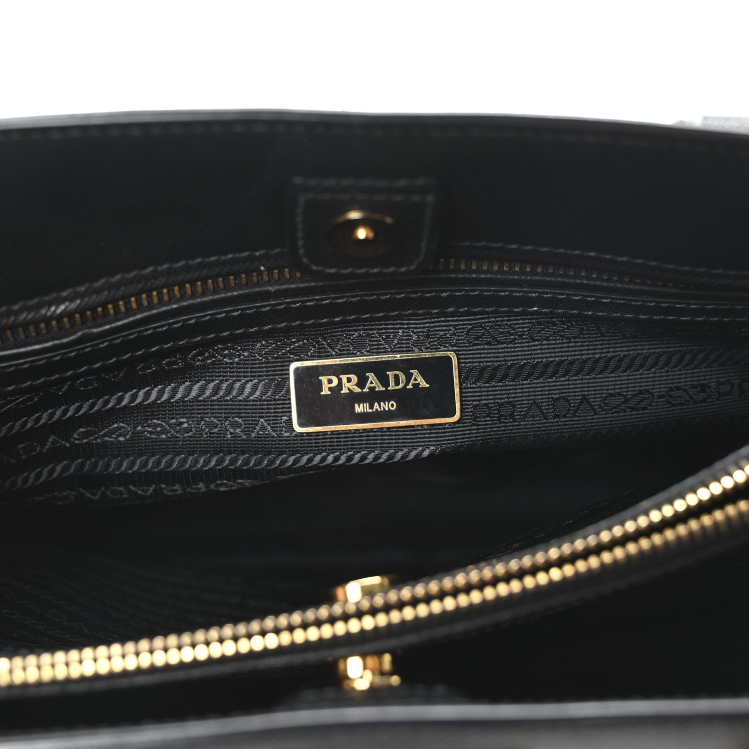 Prada Saffiano Lux Medium Tote Black 6 of 10
