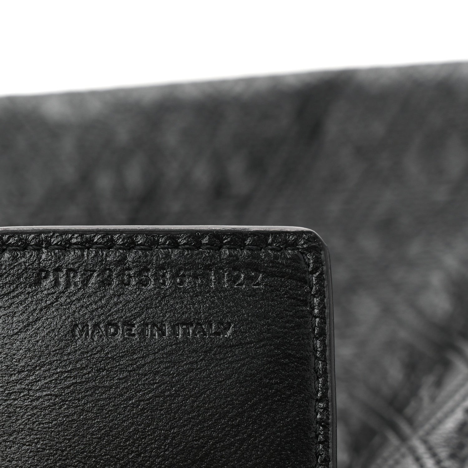 Saint Laurent Calfskin Monogram Deli Paper Bag  Vintage Black 7 of 10