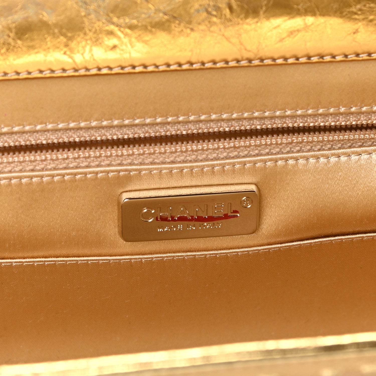 Chanel Metallic Lambskin Tweed We Need 5x5=CC Clutch Gold 10 of 10