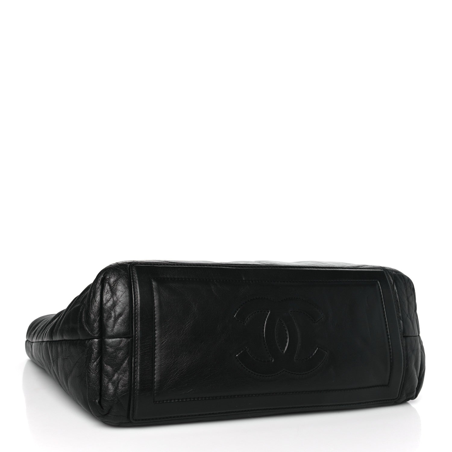 Chanel Lambskin Quilted Small Coco Cocoon Reversible Tote Black 4 of 10