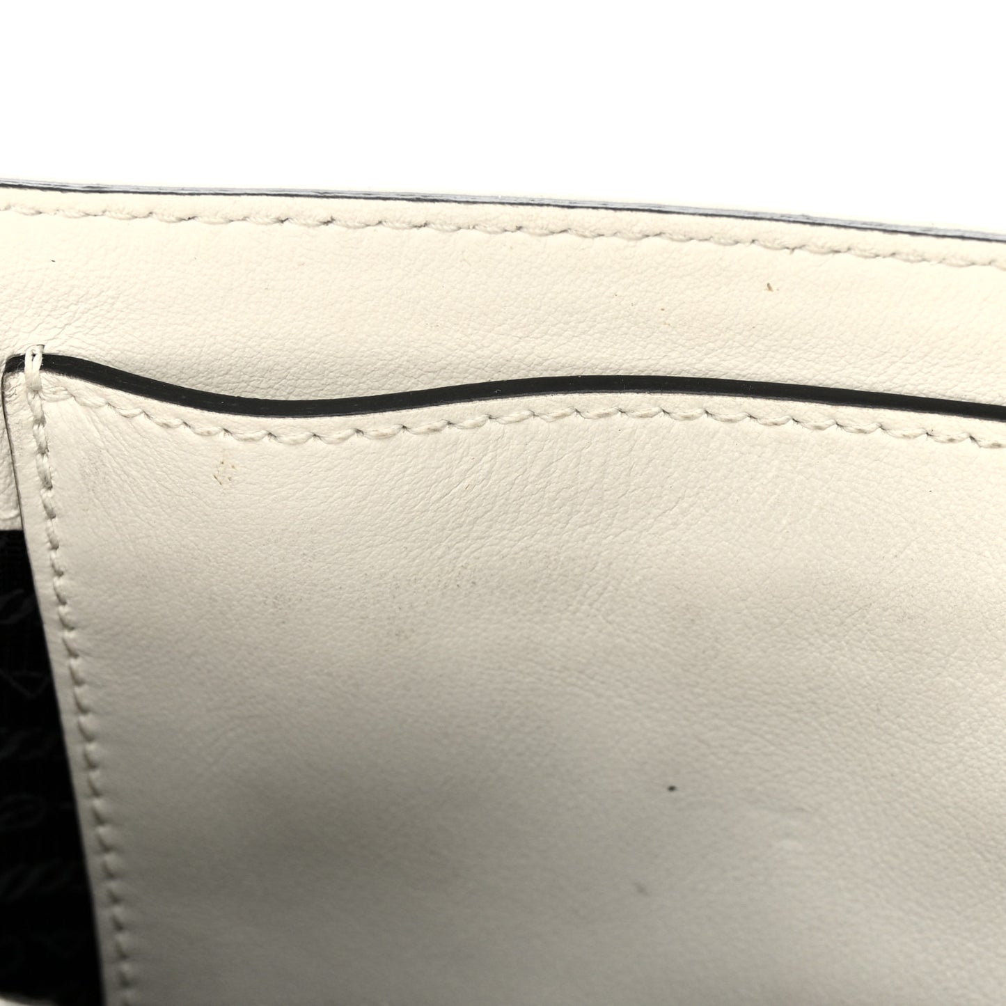 Vitello Calfskin Studded Shoulder Bag White