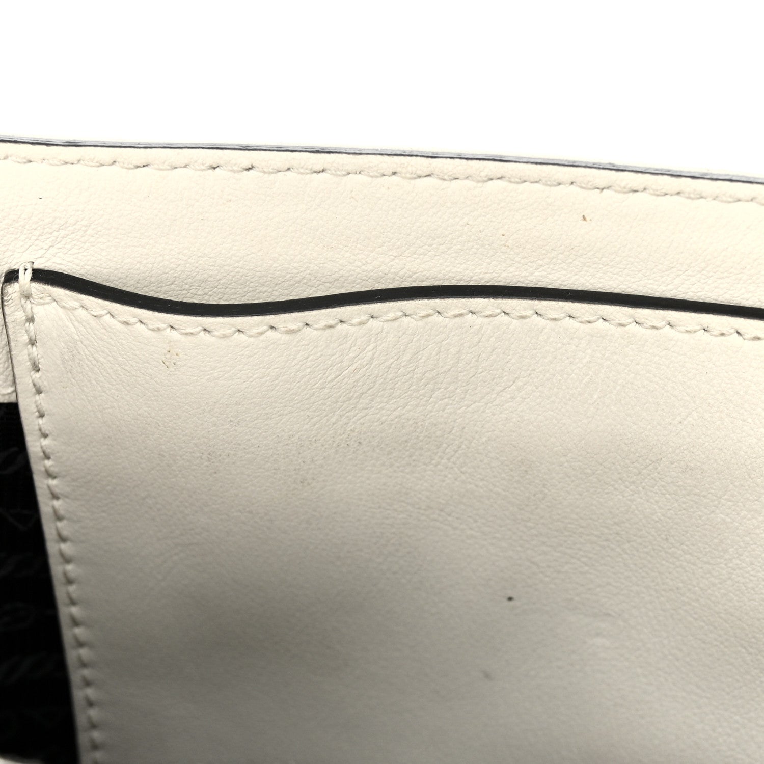 Prada Vitello Calfskin Studded Shoulder Bag White 10 of 16