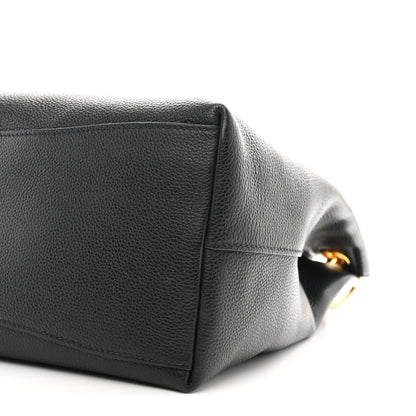 Prada Vitello Phenix Embossed Logo Hobo Black 10 of 10