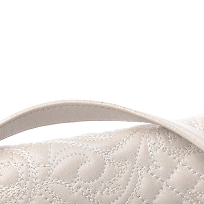 Versace Nappa Barocco Quilted Vanitas Medea Shoulder Bag White 9 of 11