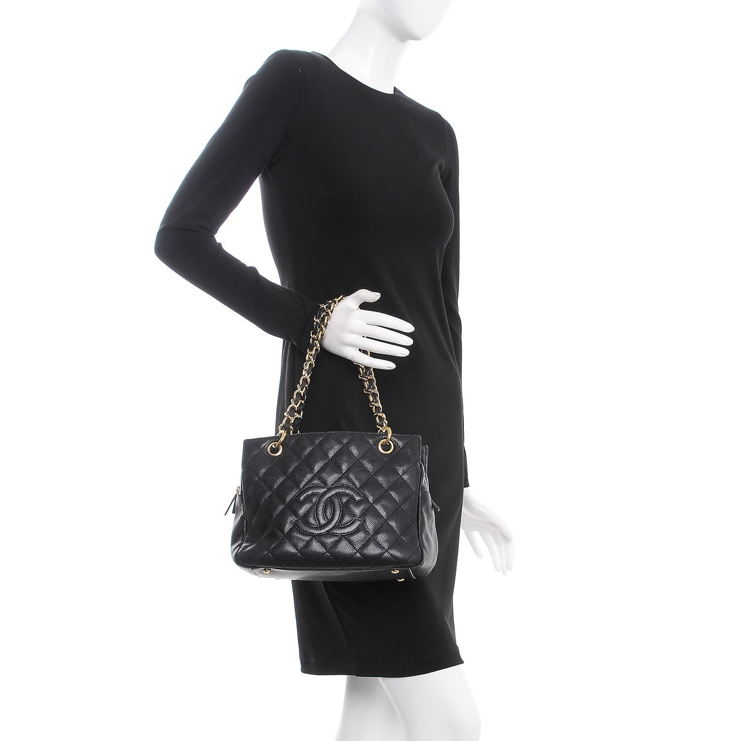 Chanel Caviar Quilted Petit Timeless Tote PTT Black 1 of 6