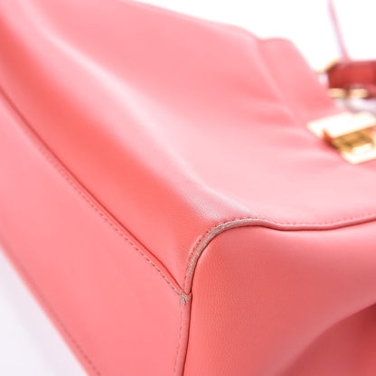 Fendi Nappa Mini Peekaboo Iconic Satchel Rosa Exstasy 9 of 11