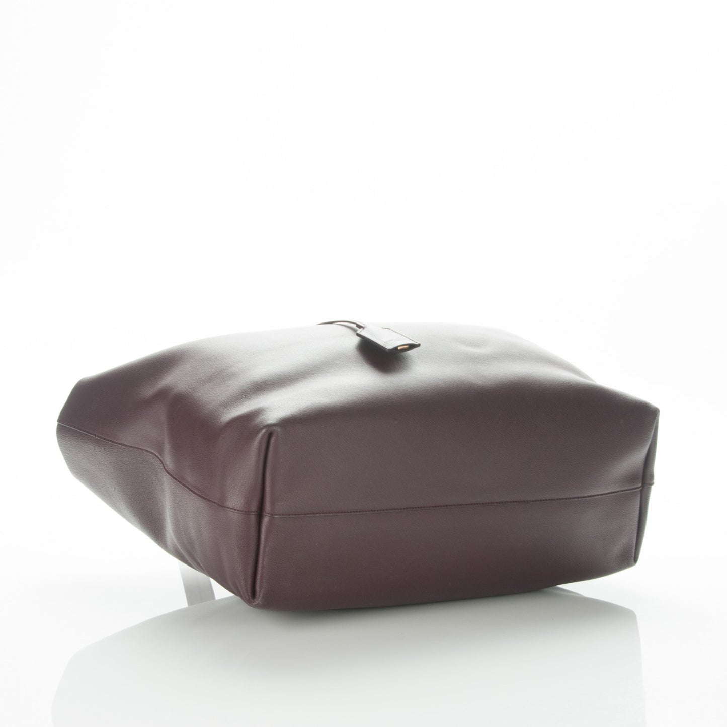 Calfskin Large Shopping Tote Bordeaux