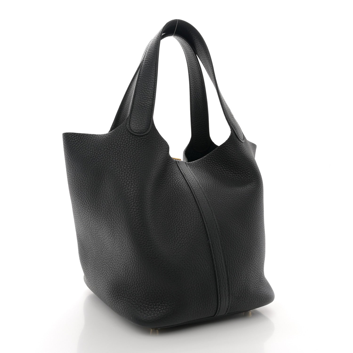 Hermes Taurillon Clemence Picotin Lock 22 MM Black 3 of 10