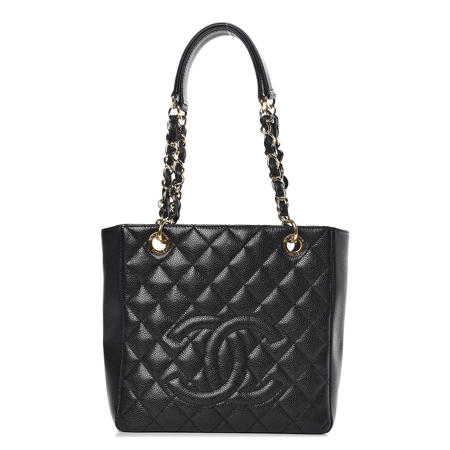 Chanel Caviar Quilted Petit Shopping Tote PST Black 1 of 11