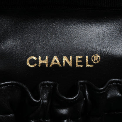 Chanel Lambskin Vanity Cosmetic Case Black 6 of 7