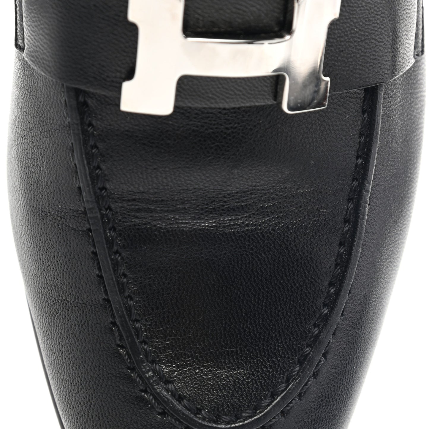 Goatskin Womens Paris Loafers 36 Black
