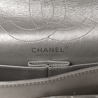 Chanel Metallic Aged Calfskin Quilted 2.55 Reissue 226 Flap Silver 6 of 15