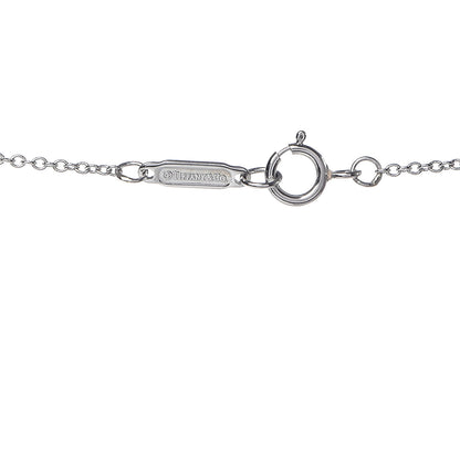 Tiffany Platinum Diamond Large Metro Heart Pendant Necklace 5 of 6