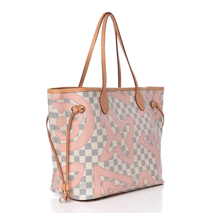 Louis Vuitton Damier Azur Tahitienne Neverfull MM 4 of 12
