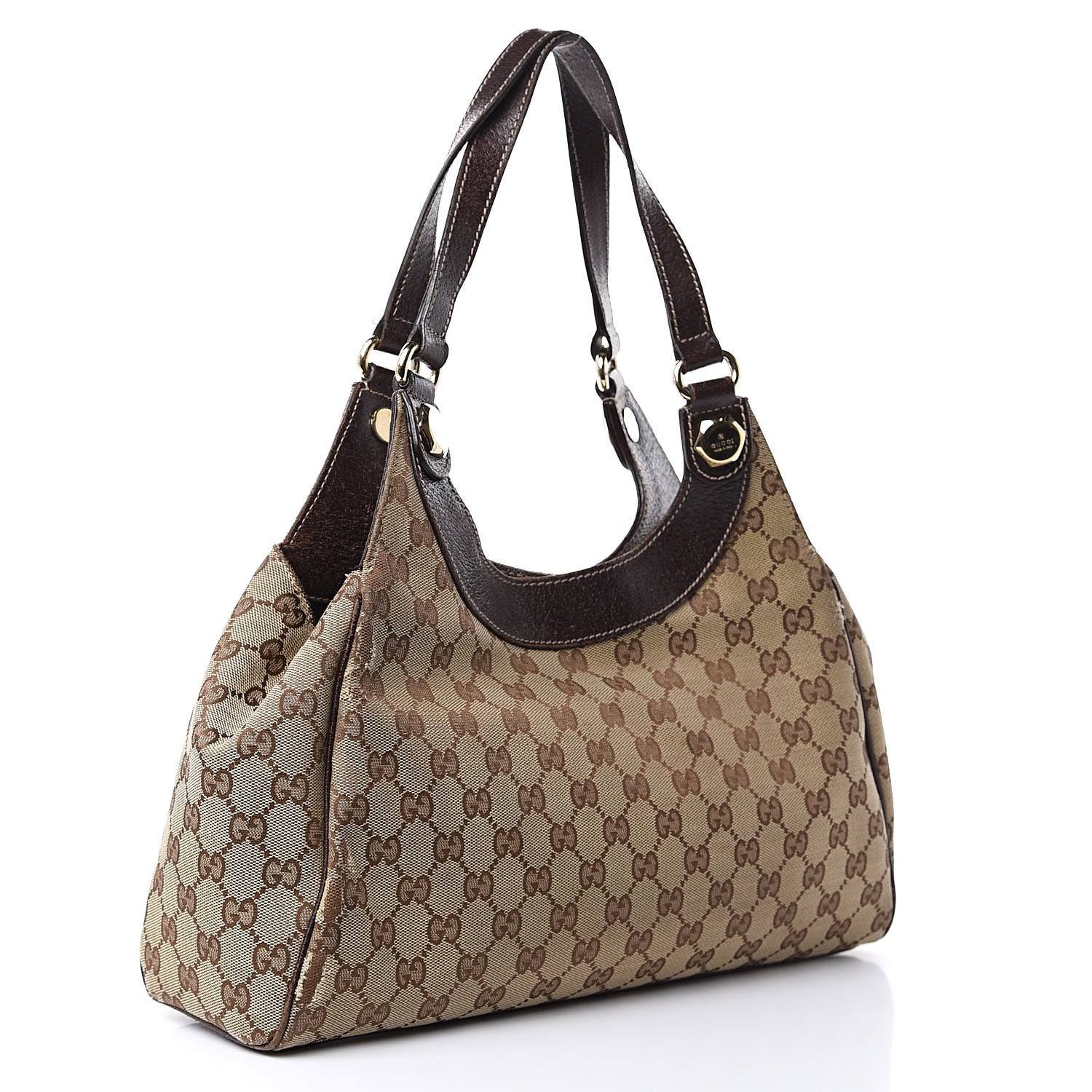 Gucci Monogram Medium Charmy Shoulder Bag Dark Brown 3 of 16
