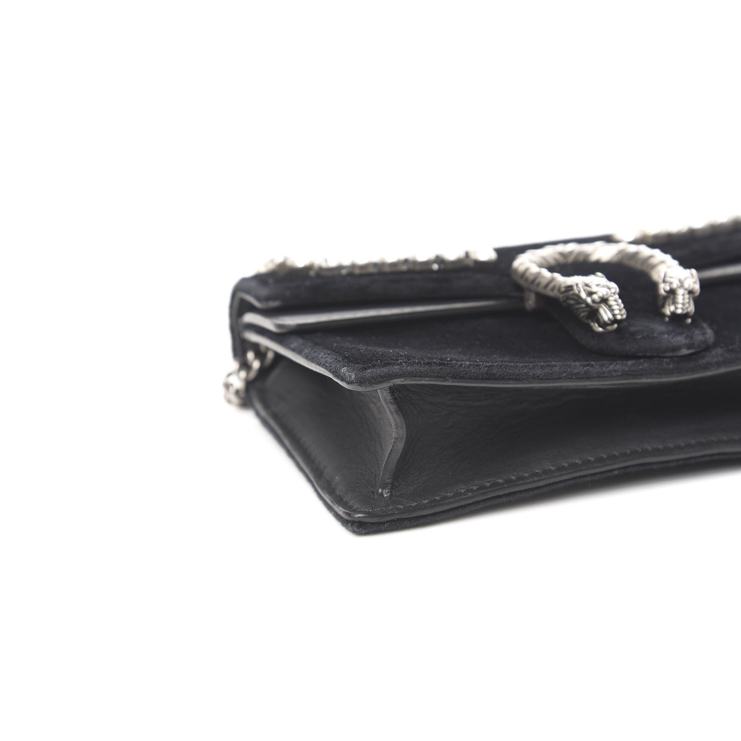 Gucci Velvet Crystal Super Mini Dionysus Shoulder Bag Black 10 of 12